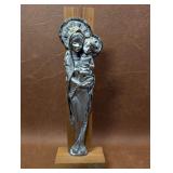 Pewter Lavorazione Artistica Madonna with Christ