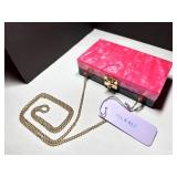 Jill & Ally NWT Acrylic Bag Pink / Black