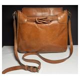 Patricia Nash Cognac Leather Bag w Granny Knot
