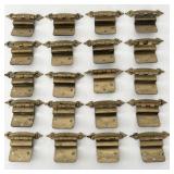 Vintage Hammered Gold Brass Hinges Gothic