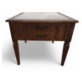MCM Side Table Travertine Top Insert