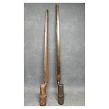 Two Antique Bayonets, Both w/ Broken Tips