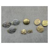 Vintage U.S. Military Collar Insignia Pins &