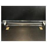 2 Vintage Glass Towel Bars