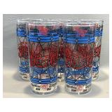 Pepsi / Tulsa OK 75th Anniversary Glasses Stained