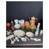 CERAMIC & GLASSWARE PCS. W/O MATCHES SALT &