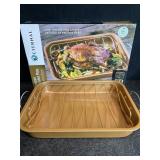 NIB ETERNAL COPPER ROASTING PAN W/ RACK