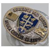 COWBOYS FOR CHRIST BELT BUCKLE 2000 CREATIVE
