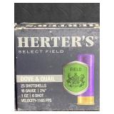 HERTERï¿½S 16 GA. SHOTGUN SHELLS DOVE & QUAIL 30