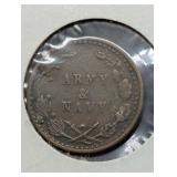 ARMY NAVY NO DATE CIVIL WAR TOKEN