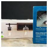 Bathroom Light Fixture w/ Towel Ring