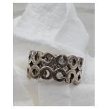 COACH 925 SILVER RING SZ 7