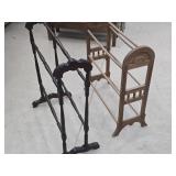 Two Antique Blanket / Quilt Racks