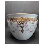 Nippon Moriage Vase Planter Jardiniere Porcelain