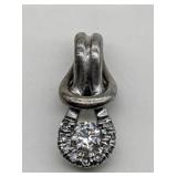 925 SILVER  DIAMOND PENDANT .15 CTW DIAMOND