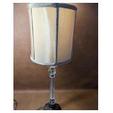 Crystal Table Lamp with Bronzed Base