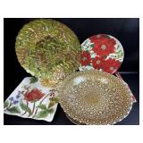 Lot of Serving Platters/ Cake Plates