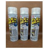3 Cans of Flex Seal Clear