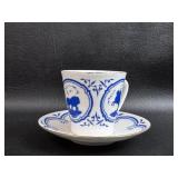 Porcelain Tea Cup & Saucer Russia