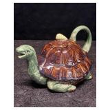 RARE VINTAGE MINTON TURTLE TEAPOT MAJOLICA-STYLE