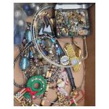 Flat of Costume Jewelry & Watches
