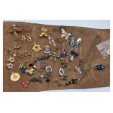 Costume Jewelry Gold Plated Eastern Star +