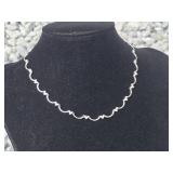 14K White Gold & Diamond Necklace 18.4g