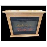 Heat Surge Electric Fireplace, Heats and Lights
