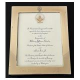 1997 Clinton Gore Inauguration Invitation W