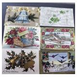 6 Antique Postcards