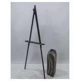 Art Display Easel & Pottery Floor Vase