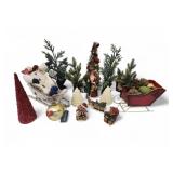 Christmas Decorations trees Santa Sleighs Etc