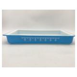 VINTAGE PYREX BLUE SNOWFLAKE GARLAND LASAGNA PAN