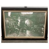 LARGE FRAMED PRINT 1922 TOUR DE FRANCE BICYCLE