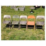 Vtg Metal Folding Chairs