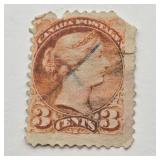 SMALL QUEEN 3 CENT CANADA POSTAGE STAMP