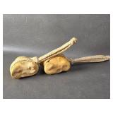 Vtg Native American Style Bolas ? Knee Bone &