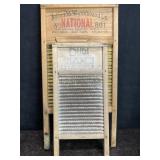 NATIONAL WASHBOARD CO. BRASS WASHBOARD W/ ISSUES