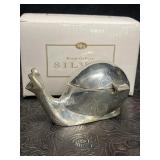 SILVER-PLATE SNAIL TEA CANDLE HOLDER BY ROYAL