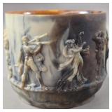 INCOLAY STONE USA 3.5" TALL PLANTER BOWL VESSEL