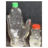 VINTAGE MENNEN SKIN BRACER AFTERSHAVE GLASS HAND