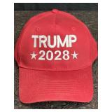 RED TRUMP 2028 HAT BALL CAP