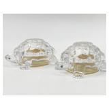 LENOX CRYSTAL THE SPARKLING TURTLES SALT & PEPPER