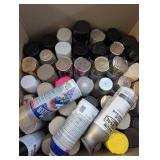 Box of Spray Paint Can Are Over Half Full
