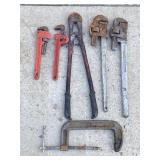 PIPE WRENCHES, C-CLAMP & BOLT CUTTERS