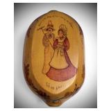 Handcrafted/ Hand Painted Dough Bowl