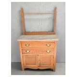 Antique Marble Top Wash Stand