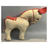 1945 Army Mule Mascot Stuffed Animal Signed