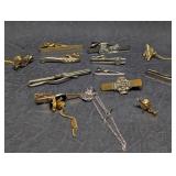 Vintage Tie Bars Clips, Masonic, Jerusalem Cross,
