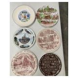 COMMEMORATIVE PLATES DISNEYLAND, HAWAII, WESTERN